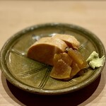 すしやのたい悟 - あん肝と奈良漬け。お酒が進むこと間違いなし！