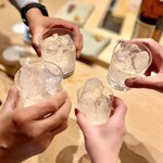 すしやのたい悟 - 森伊蔵で揃って乾杯❤️