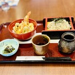 Resutoran Rozu - 天丼とお蕎麦のセット