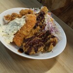 鶏'sすたいる - ランチ「ミックスフライ」
