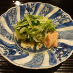 富小路 やま岸 - 水月大根と車麩の炊き合わせ、九条ネギ