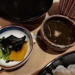 Ginza Asami - 香の物ともずく酢