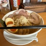 Niboshi Soba Tomita - 煮干そば（大）、890円。味付玉子、110円。