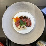 京料理 三門 - 武州和牛のローストビーフ。美味し。