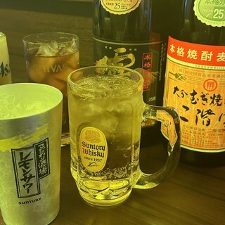 Confident in the “strength of alcohol”! Cheers with your favorite cup ♪ You can also adjust the density ◎