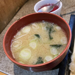 歩 - そばか味噌汁が選べますが、私は味噌汁にしました