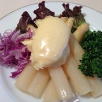 レストラン香味屋 - 白アスパラのサラダ