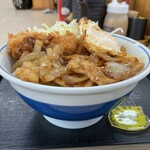 かつや - ホル玉とロースカツの合い盛り丼　869円(税込)  ※横からも