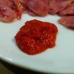 中国家庭料理 大福元 - 添えられた豆板醤