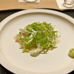 ひがしやま 司 - 淡路　鯛のお造り　おぼろ昆布　うるい