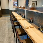 らーめん駒 - カウンター席