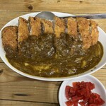 Ramen Yu Duki - 厚切りカツカレー　夜割1100+チーズトッピング170