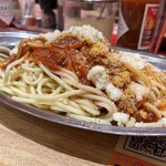 スパゲッティーのパンチョ - ▪️ミートソースメガ盛(600g)¥890→¥650
            　※並400g、大盛り500g、メガ600g迄
            　　セレクト可能
            ▪️銘柄豚のメンチカツ¥240