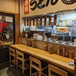 讃岐うどん 伊吹や製麺 - 店内(カウンター席)