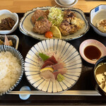 Shikinogochisouya Nagomi - 今週の週替わり御膳は２種類のからあげ
                      ご飯がススム美味しさでした