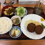 喜楽亭 - メンチカツ定食