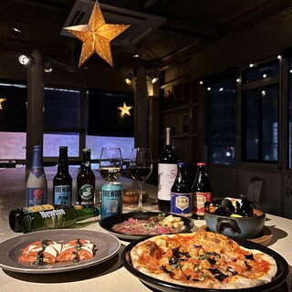 船のデッキをイメージしたお洒落な夜カフェ★デートや女子会に◎
