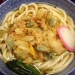 小諸そば - かき揚げうどん（大盛） ¥380