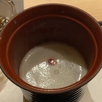 日本焼肉 はせ川 銀座店 - 吸い物　長芋のすり流し