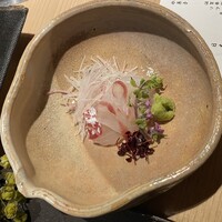 日本焼肉 はせ川 銀座店 - お造り　天然真鯛