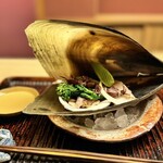 緒方 - タイラギ ホッキ ホタルイカ 菜の花