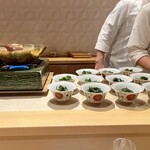 銀座 しのはら - 鍋料理がスタンバイ