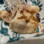 銀座 しのはら - 焼きとらふぐ　胡麻油　おろしポン酢　黒胡麻