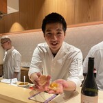 銀座 しのはら - フォアグラ最中