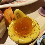 銀座 しのはら - キンカンゼリーの茶巾しぼり