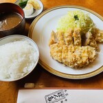 ぽん多本家 - カツレツ＆ご飯セット（ナメコ赤出汁・香の物）