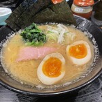 yokohamaiekeira-memmatsuuraya - 味玉ラーメン¥990