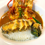 エビヤカフェ - あわびと伊勢海老カレー