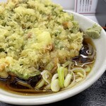 そば処 大吉田 - ひやかけ、春菊かき揚げ