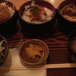 家庭料理 吉福 - 吉福ミニ丼ランチ
