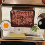 肉まぶし専門店 稀 - 単品 ステーキ重 (上)
