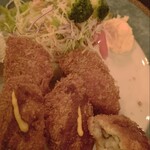 矢嶋食堂 - カキフライ断面