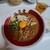 ラーメン東大 - 料理写真:サービスの生卵は、私の嗜好で白身を排除した物を投入した。