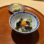 銀座 しのはら - 食事:スッポンと卵黄と芹の炊き込みご飯