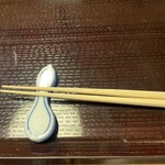 祇園 川上 - このお箸、先が細くて使いやすい