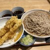 越後そば - これが580円、蕎麦特盛のイカ天丼セットだ〜！！