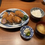 Tonkatsu Kagurazaka Sakura - 240121桜山豚ヒレかつ定食160ｇ2508円+メンチかつ110円