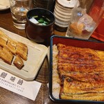 味治 - 鰻重と白焼き