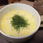 がっつりスパゲッティ ぱすたや - アサリのスープ。