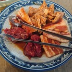 焼肉 手打ちそば 栄養亭 - スタミナセットの肉