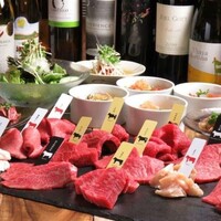 【ランチAコース】熟成和牛盛り合わせやキンパなど全8皿◆食後のカフェ付き◆（平日限定）