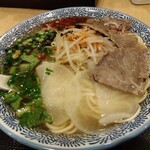 王記 蘭州拉麺 - 蘭州牛肉麺にモヤシトッピング