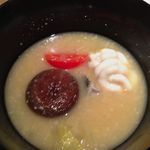 神保町 傳 - 【1312】田酒の大吟醸などの酒かすを使った鱈と白子のお椀