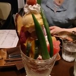 Cafe Mimpi - 野菜のパフェ アップ