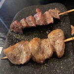 Yakitori Nakajiya - 砂ずりとハツ