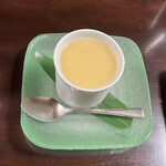 四季・日本料理 いばら木 - 白胡麻プリン・桃のソース